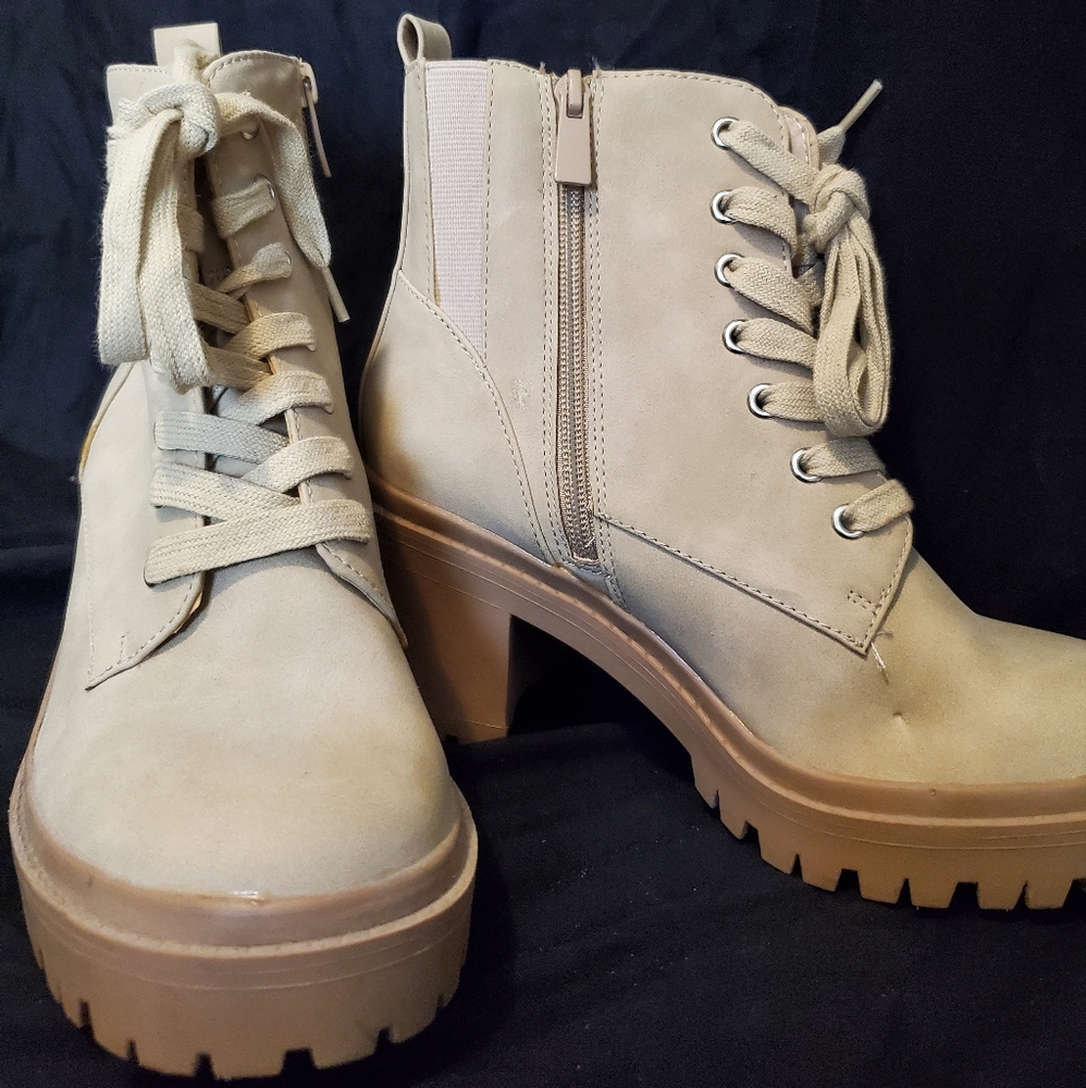 Torrid, Camel Combat Bootie, Size 7, New